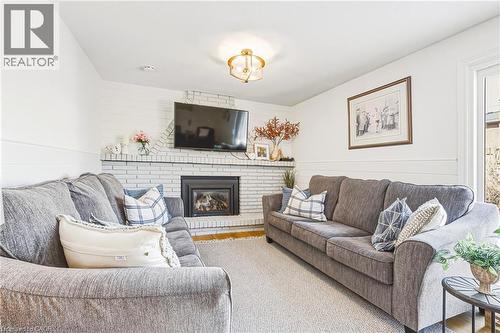 103 Empress Avenue, Hamilton, ON - Indoor Photo Showing Living Room With Fireplace