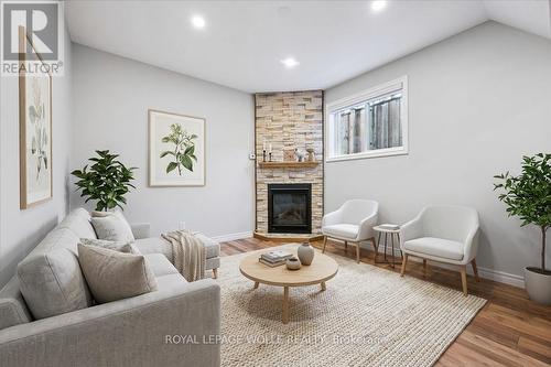 162 Esson Street, Waterloo, ON - Indoor Photo Showing Living Room With Fireplace