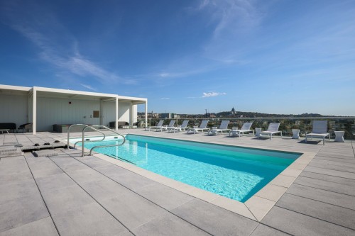 Pool - 503-5175 Rue Mackenzie, Montréal (Côte-Des-Neiges/Notre-Dame-De-Grâce), QC - Outdoor With In Ground Pool
