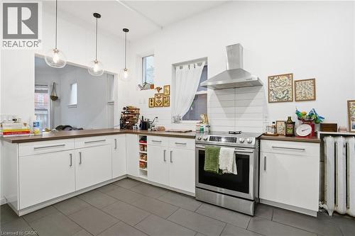 Unit 1 - Main Floor - 147 Emerald Street S, Hamilton, ON - Indoor Photo Showing Kitchen With Upgraded Kitchen