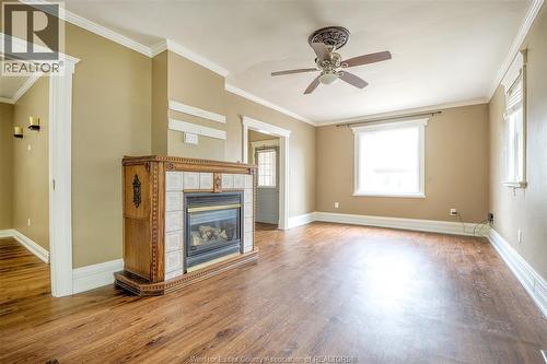 456 Chilver Unit# Lower, Windsor, ON - Indoor With Fireplace