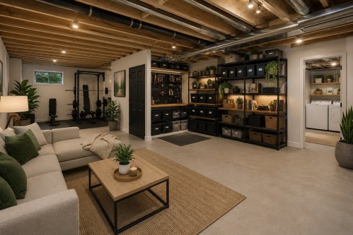 Salle familiale - 773 Ch. Maurice, Bedford - Canton, QC - Indoor Photo Showing Basement