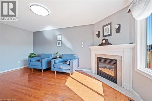77 Morgan Drive, Caledonia, ON - Indoor Photo Showing Living Room With Fireplace