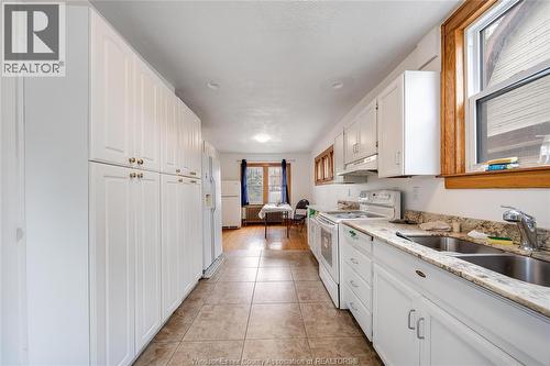 384 Detroit, Windsor, ON - Indoor Photo Showing Kitchen With Double Sink
