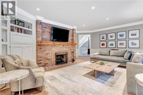 22 Deerpath Court, Cambridge, ON - Indoor Photo Showing Living Room With Fireplace