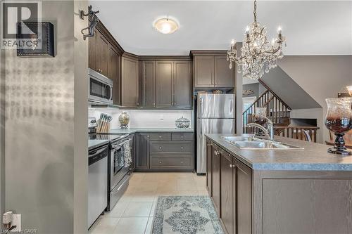 72 Dodman Crescent, Ancaster, ON - Indoor Photo Showing Kitchen With Double Sink