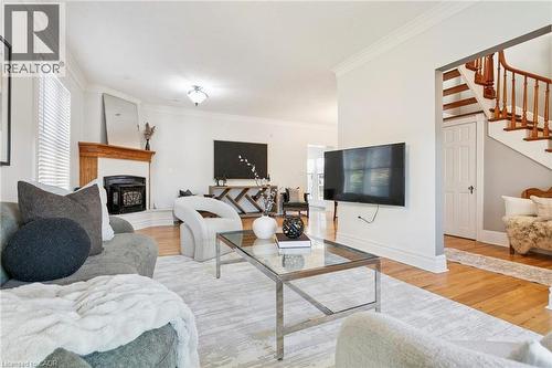 132 Queen Street W, Cambridge, ON - Indoor Photo Showing Living Room With Fireplace