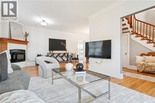 132 Queen Street W, Cambridge, ON - Indoor Photo Showing Living Room With Fireplace