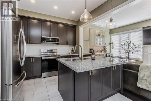 36 Heming Trail, Ancaster, ON - Indoor Photo Showing Kitchen With Double Sink With Upgraded Kitchen