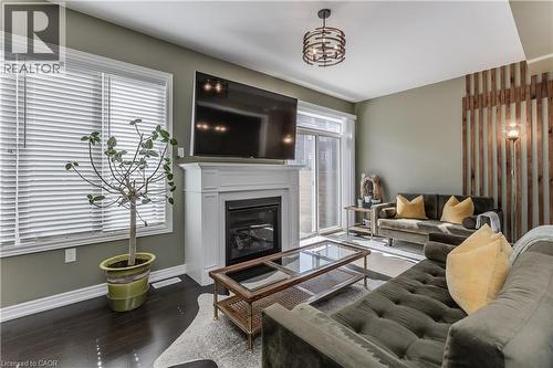 36 Heming Trail, Ancaster, ON - Indoor Photo Showing Living Room With Fireplace
