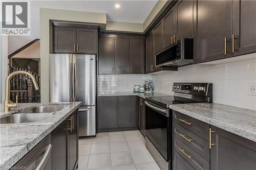 36 Heming Trail, Ancaster, ON - Indoor Photo Showing Kitchen With Double Sink With Upgraded Kitchen