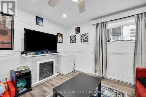 Basement Unit - Living - 154 Columbus Avenue, Ottawa, ON - Indoor With Fireplace