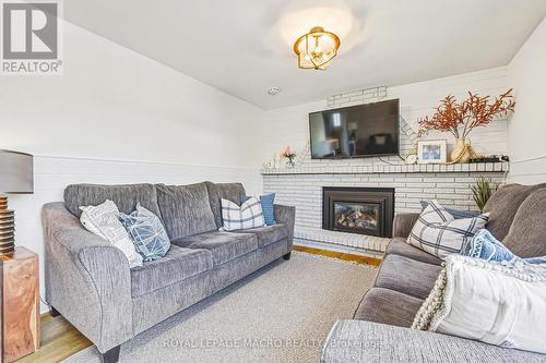 103 Empress Avenue, Hamilton, ON - Indoor Photo Showing Living Room With Fireplace