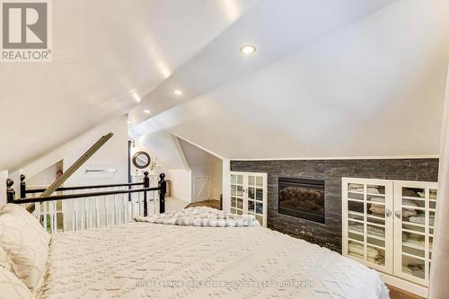 Primary Bedroom Fireplace - 26 Davidson Street, Cambridge, ON - Indoor Photo Showing Bedroom
