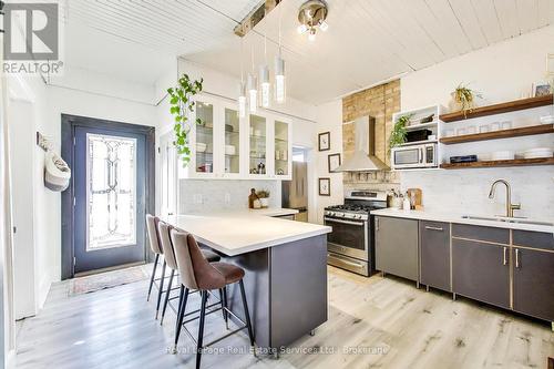 Kitchen - 26 Davidson Street, Cambridge, ON - Indoor Photo Showing Kitchen With Double Sink
