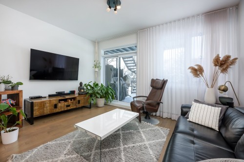 Salon - 5591 Rue Beaubien E., Montréal (Rosemont/La Petite-Patrie), QC - Indoor Photo Showing Living Room