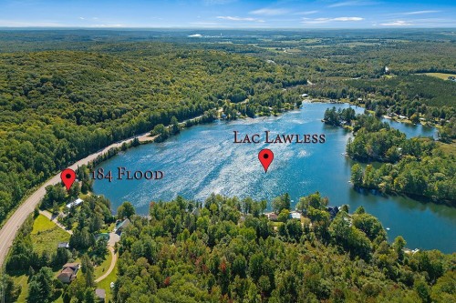 Photo aérienne - 184 Ch. Flood, Litchfield, QC - Outdoor With Body Of Water With View