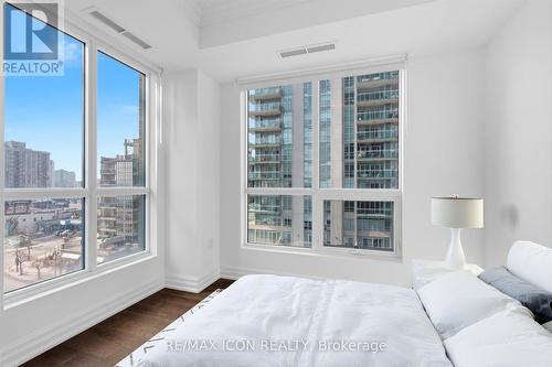 Image has been digitally enhanced - 602 - 2060 Lakeshore Road, Burlington (Brant), ON - Indoor Photo Showing Bedroom