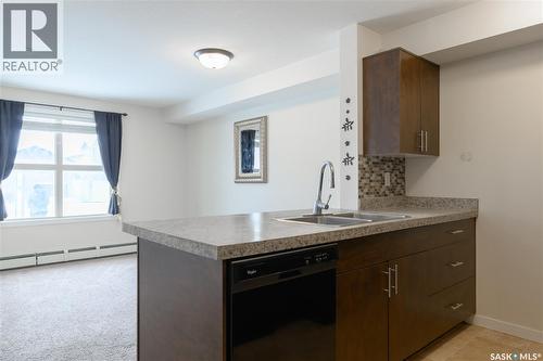 1121 5500 Mitchinson Way, Regina, SK - Indoor Photo Showing Kitchen With Double Sink