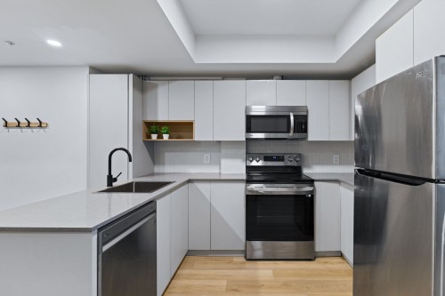 Cuisine - 301-2025 Rue Peel, Montréal (Ville-Marie), QC - Indoor Photo Showing Kitchen