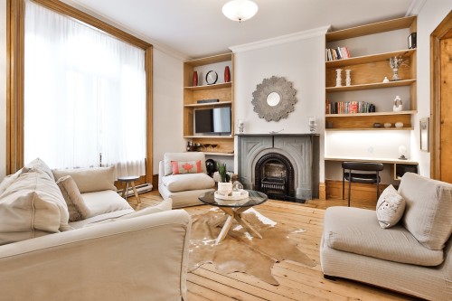 Salon - 1379 Av. Argyle, Montréal (Ville-Marie), QC - Indoor Photo Showing Living Room With Fireplace