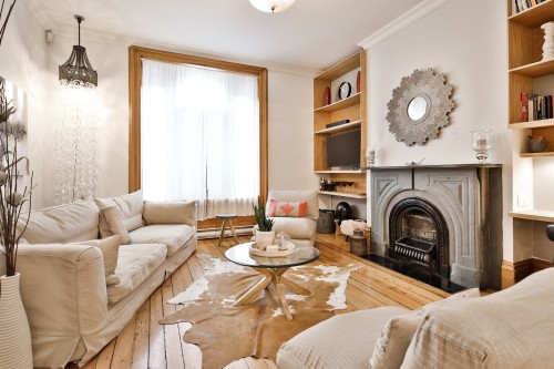 Salon - 1379 Av. Argyle, Montréal (Ville-Marie), QC - Indoor Photo Showing Living Room With Fireplace