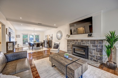 Salon - 441 Av. Portland, Mont-Royal, QC - Indoor Photo Showing Living Room With Fireplace