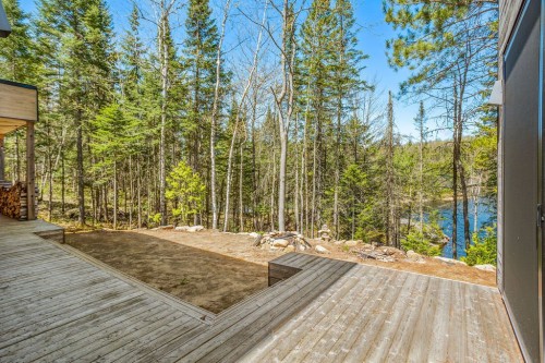Vue - 25 Ch. Des Perséides, Sainte-Béatrix, QC - Outdoor With Deck Patio Veranda With Exterior