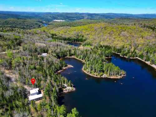 Photo aérienne - 25 Ch. Des Perséides, Sainte-Béatrix, QC - Outdoor With Body Of Water With View