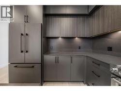 Dark scheme kitchen - end unit - 
