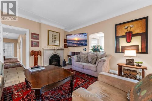 58 East Avenue S, Hamilton, ON - Indoor Photo Showing Living Room With Fireplace
