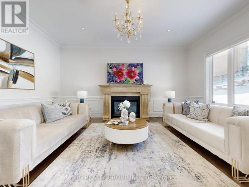 99 Coon'S Road, Richmond Hill, ON - Indoor Photo Showing Living Room With Fireplace