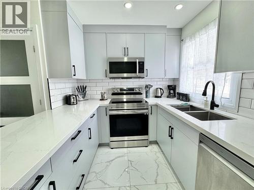 138 Jansen Avenue, Kitchener, ON - Indoor Photo Showing Kitchen With Double Sink