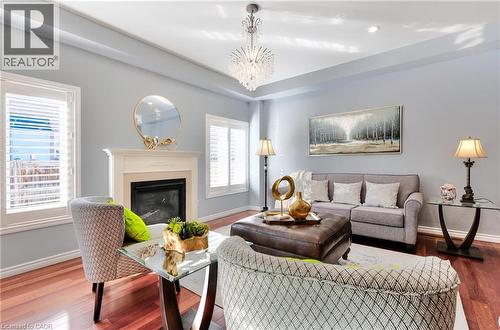 4689 Bracknell Road, Burlington, ON - Indoor Photo Showing Living Room With Fireplace