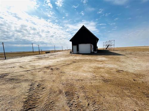 A view of the side of the home where the attached garage is. - Pierson, Manitoba 