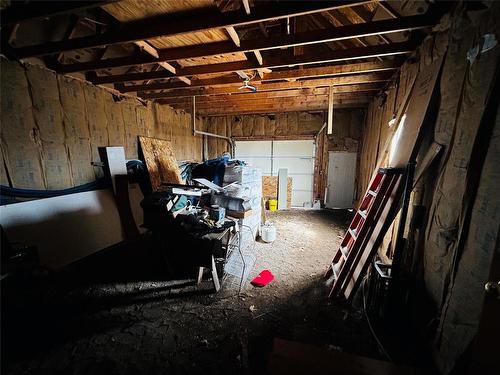 Inside of the attached garage. - Pierson, Manitoba 