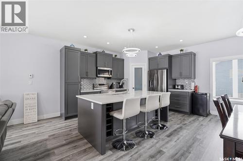 406 Hamm Lane, Saskatoon, SK - Indoor Photo Showing Kitchen With Upgraded Kitchen