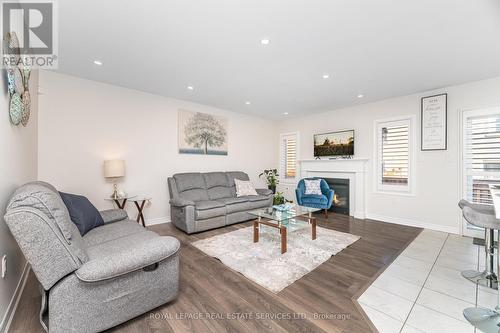 290 Beasley Terrace, Milton, ON - Indoor Photo Showing Living Room With Fireplace