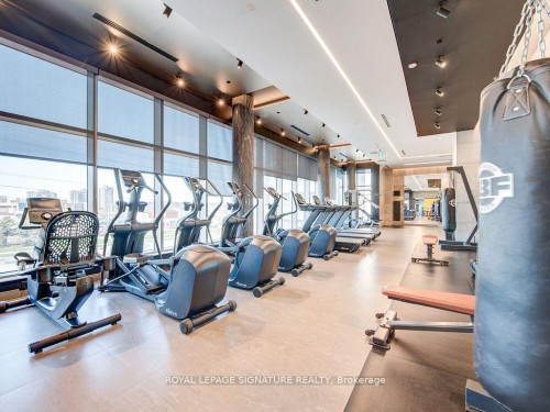 1901B-4655 Metcalfe Avenue, Mississauga, ON - Indoor Photo Showing Gym Room