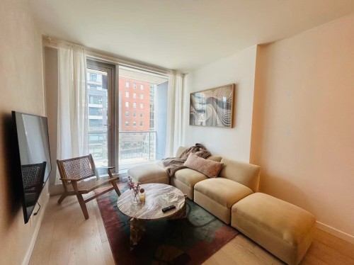 Salon - 405-1450 Boul. René-Lévesque E., Montréal (Ville-Marie), QC - Indoor Photo Showing Living Room