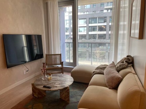 Salon - 405-1450 Boul. René-Lévesque E., Montréal (Ville-Marie), QC - Indoor Photo Showing Living Room