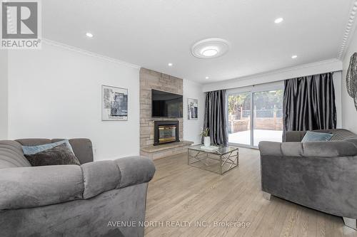 2007 Tawney Road, Ottawa, ON - Indoor Photo Showing Living Room With Fireplace