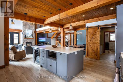 2191 Cassburn Road, Champlain, ON - Indoor With Fireplace