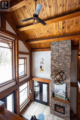 2191 Cassburn Road, Champlain, ON - Indoor Photo Showing Other Room With Fireplace