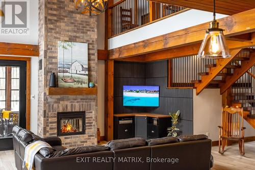 2191 Cassburn Road, Champlain, ON - Indoor With Fireplace