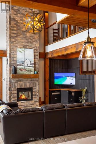 2191 Cassburn Road, Champlain, ON - Indoor With Fireplace