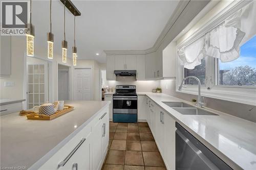 46 Chicopee Terrace, Kitchener, ON - Indoor Photo Showing Kitchen With Double Sink With Upgraded Kitchen