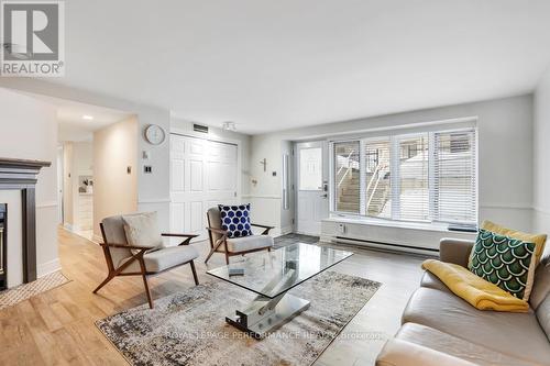 3 - 292 Laurier Avenue E, Ottawa, ON - Indoor Photo Showing Living Room With Fireplace