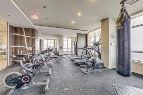 1411-9201 Yonge Street, Richmond Hill, ON - Indoor Photo Showing Gym Room