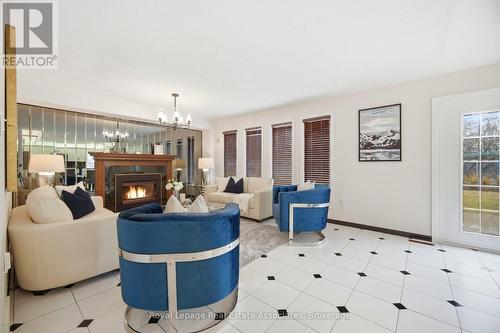 100 National Drive, Hamilton, ON - Indoor Photo Showing Living Room With Fireplace